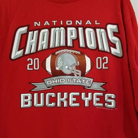 Vintage 2002 Ohio State National Championship Crewneck T Shirt Size M - Picture 2 of 7